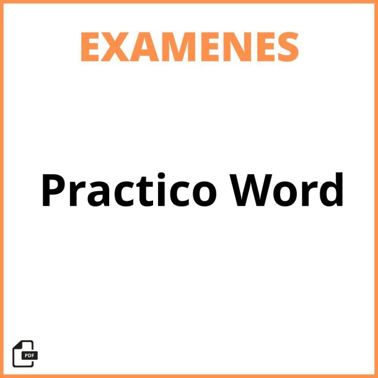 Examen De Word Practico 2025