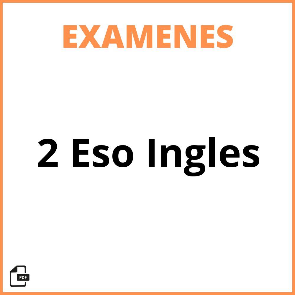 Examen 2 Eso Inglés Pdf