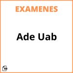 Examenes Ade Uab
