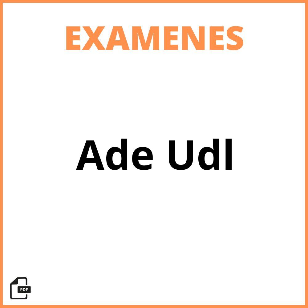 Examen Ade Udl