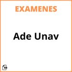 Examenes Ade Unav