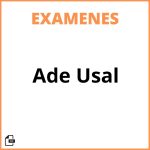 Examenes Ade Usal