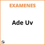 Examenes Ade Uv