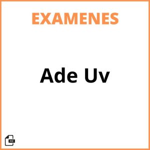 Examenes Ade Uv