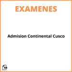 Examen De Admision Continental Cusco