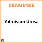 Examen De Admision Umsa
