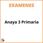 Examenes Anaya 3 Primaria