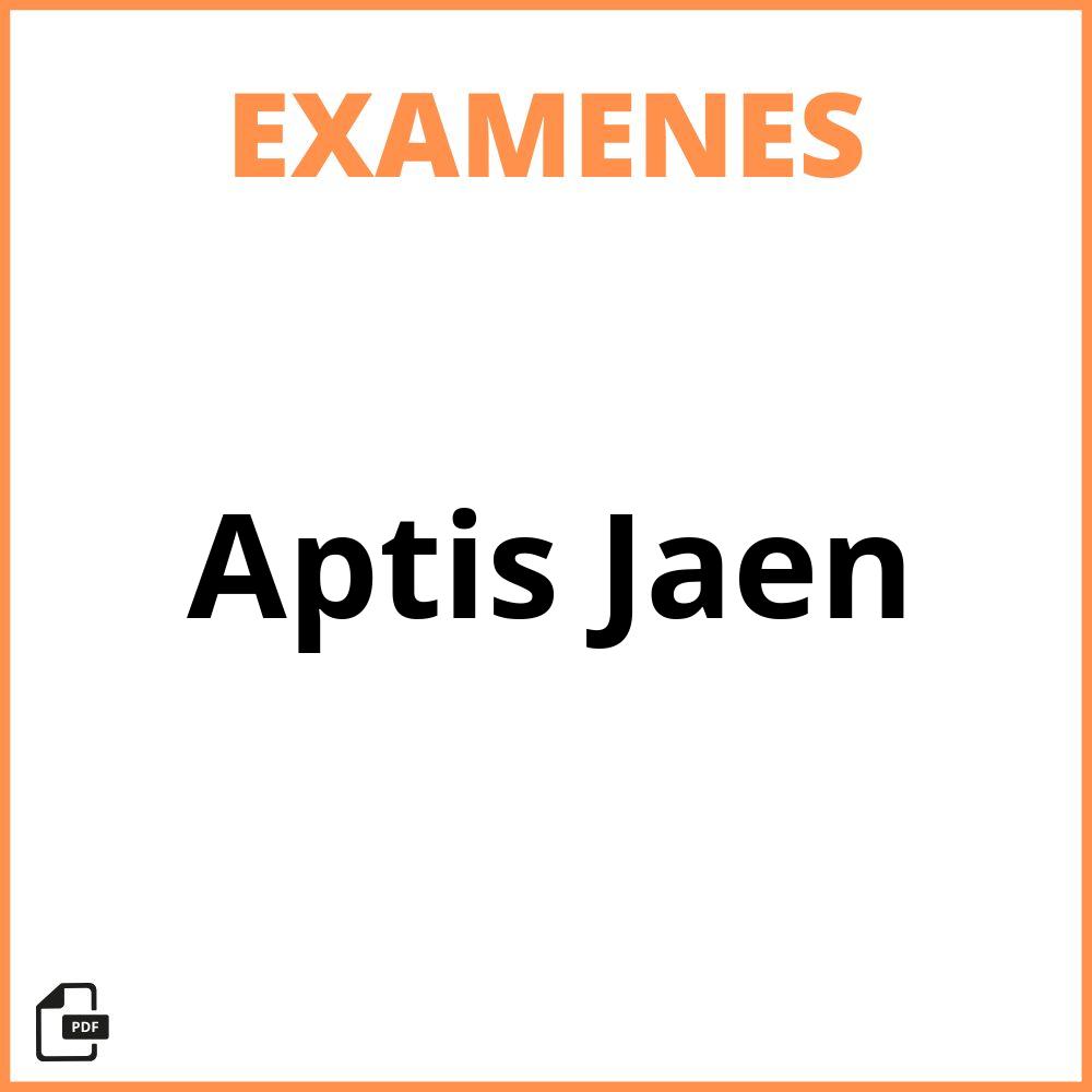 Examen Aptis Jaen