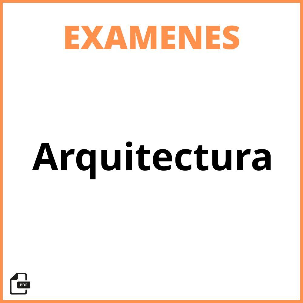 Examenes Arquitectura