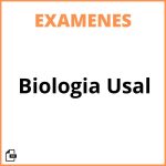 Examenes Biologia Usal