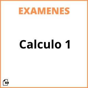 Examen Calculo 1