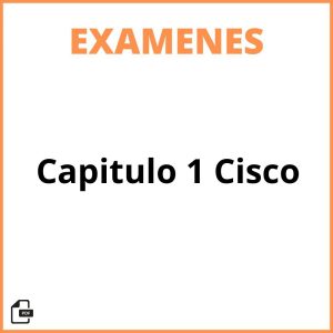 Examen Capitulo 1 Cisco