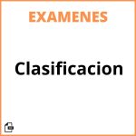Examen De Clasificacion