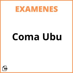Examenes Coma Ubu