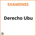Examenes Derecho Ubu