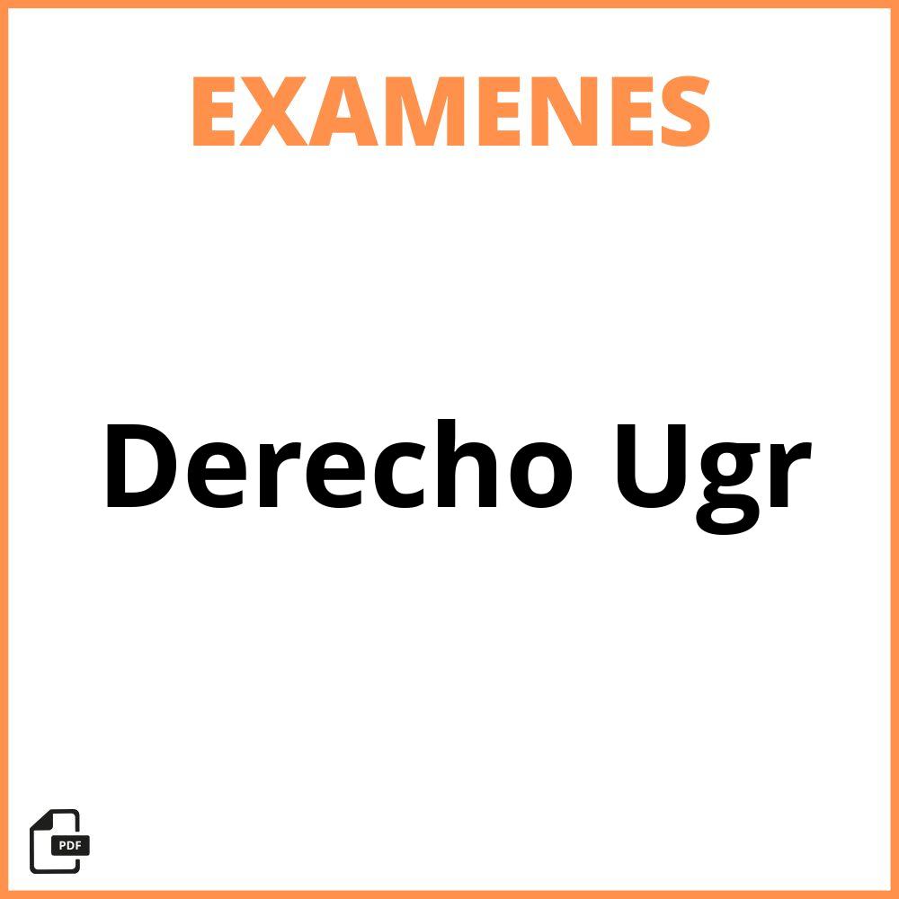 Examenes Derecho Ugr