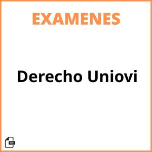 Examenes Derecho Uniovi