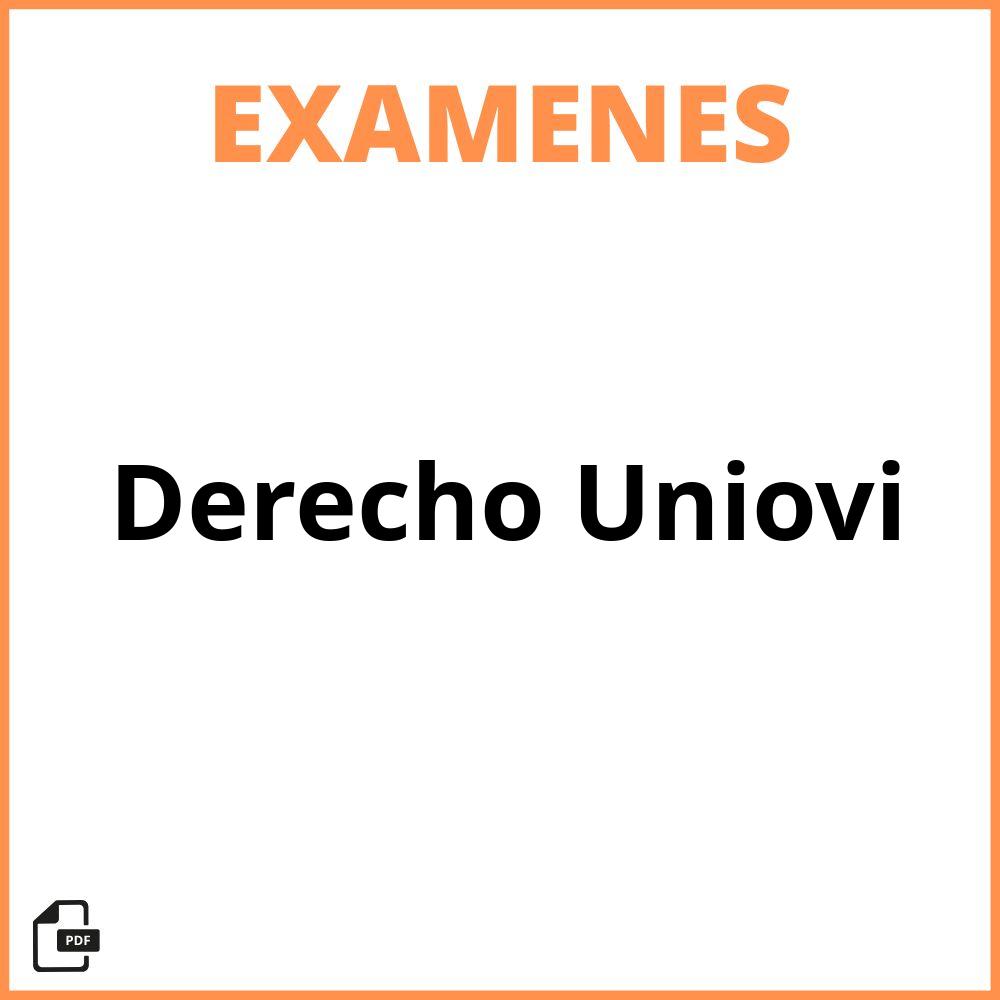 Examenes Derecho Uniovi