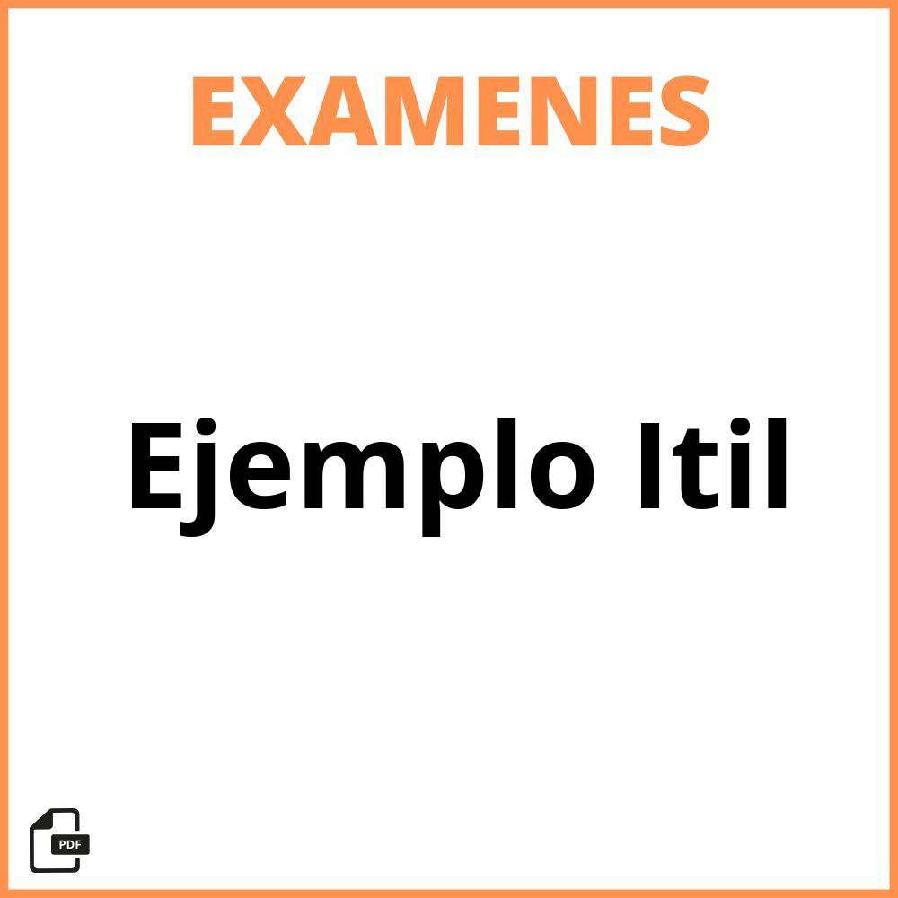 Ejemplo Examen Itil