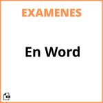 Examen En Word