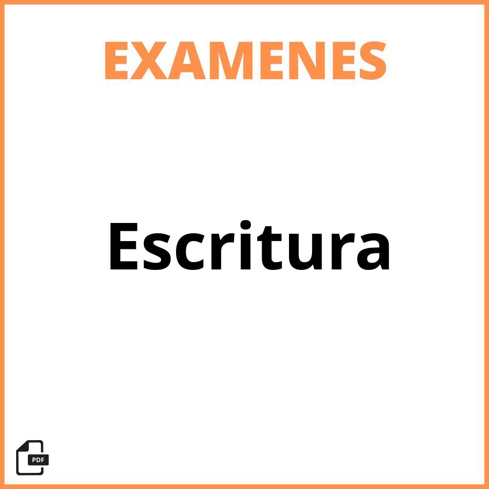 Examen De Escritura