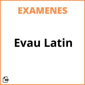 Examen Evau Latin Resuelto