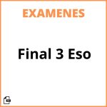 Examen Final 3 Eso
