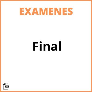 Examen Final