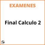 Examen Final Calculo 2