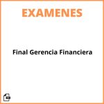 Evaluación Final Gerencia Financiera