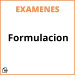 Examen De Formulacion