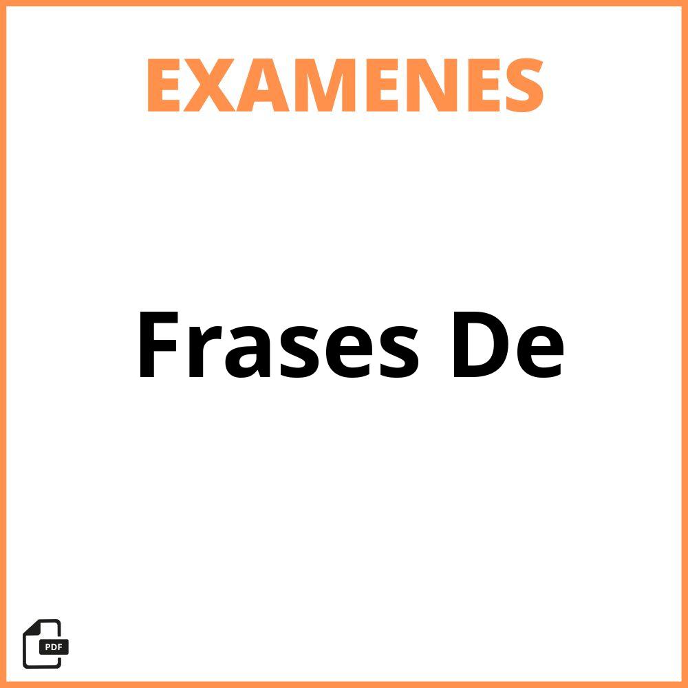 Frases De Examen