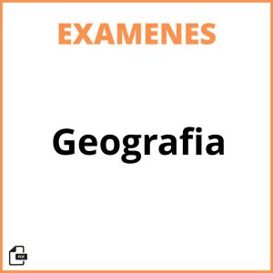Examen De Geografia