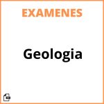 Examenes De Geologia
