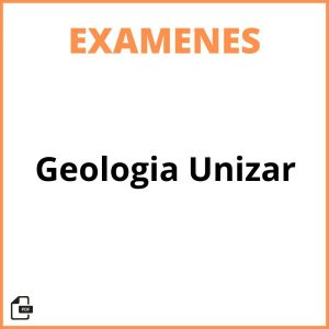 Examenes Geologia Unizar
