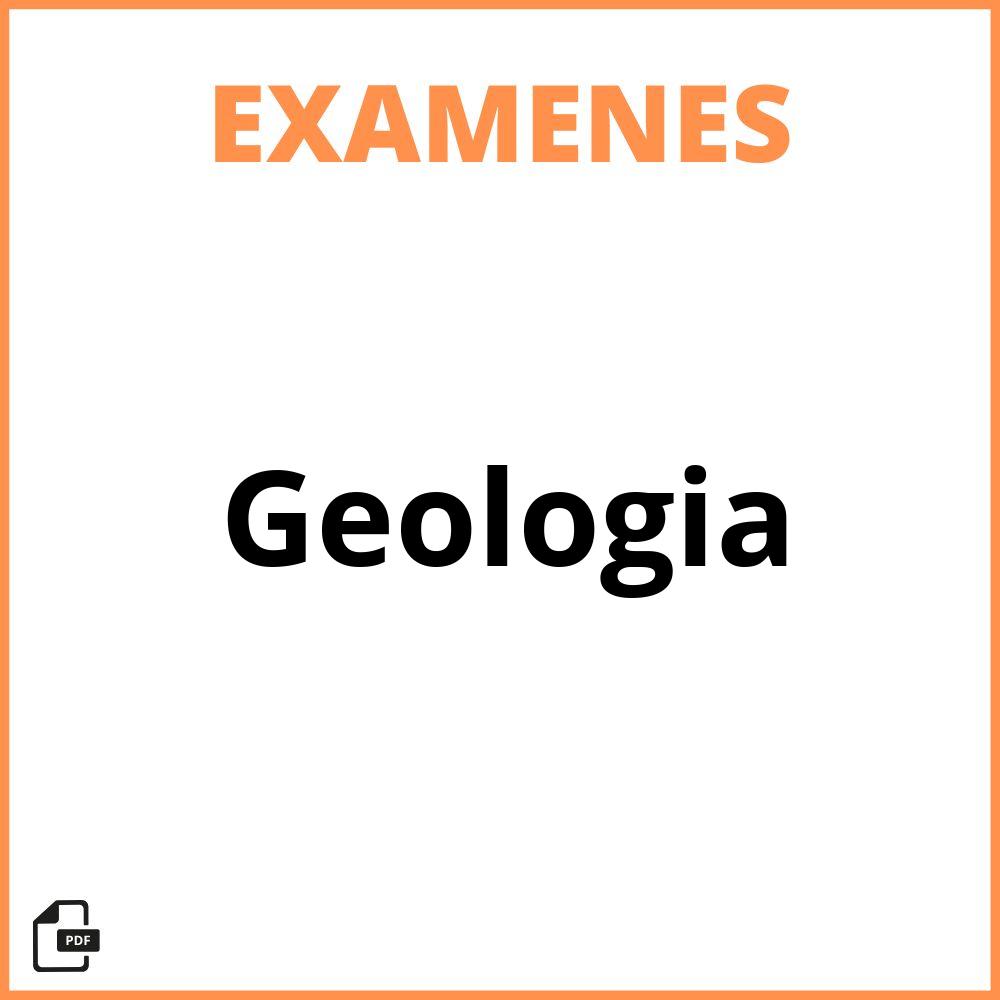 Examenes De Geologia