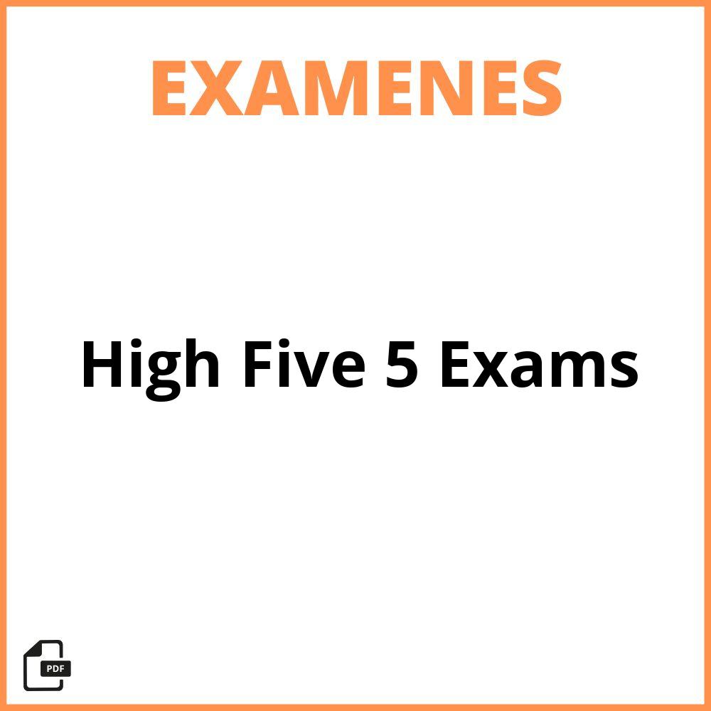 High Five 5 Exams Pdf