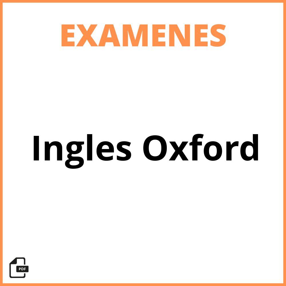 Examenes De Ingles Oxford