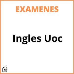 Examen Ingles Uoc