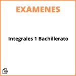 Examen Integrales 1 Bachillerato