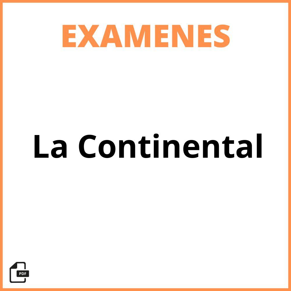 Examen De La Continental