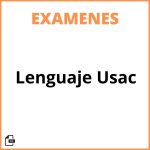 Examen De Lenguaje Usac