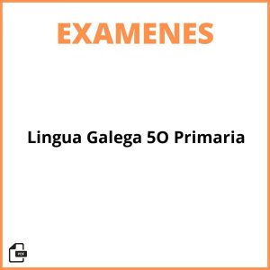 Examenes Lingua Galega 5O Primaria Pdf