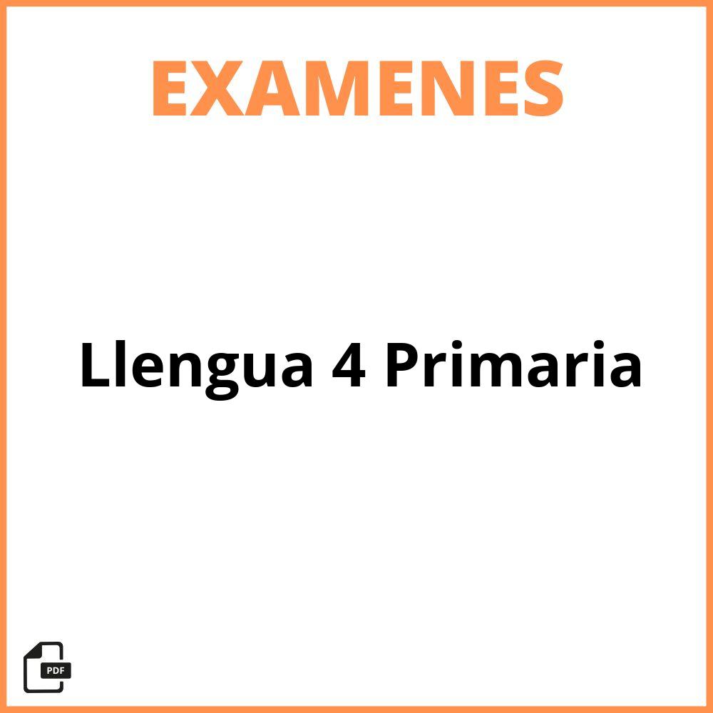 Examen Llengua 4 Primaria