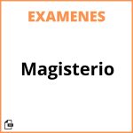 Examenes De Magisterio