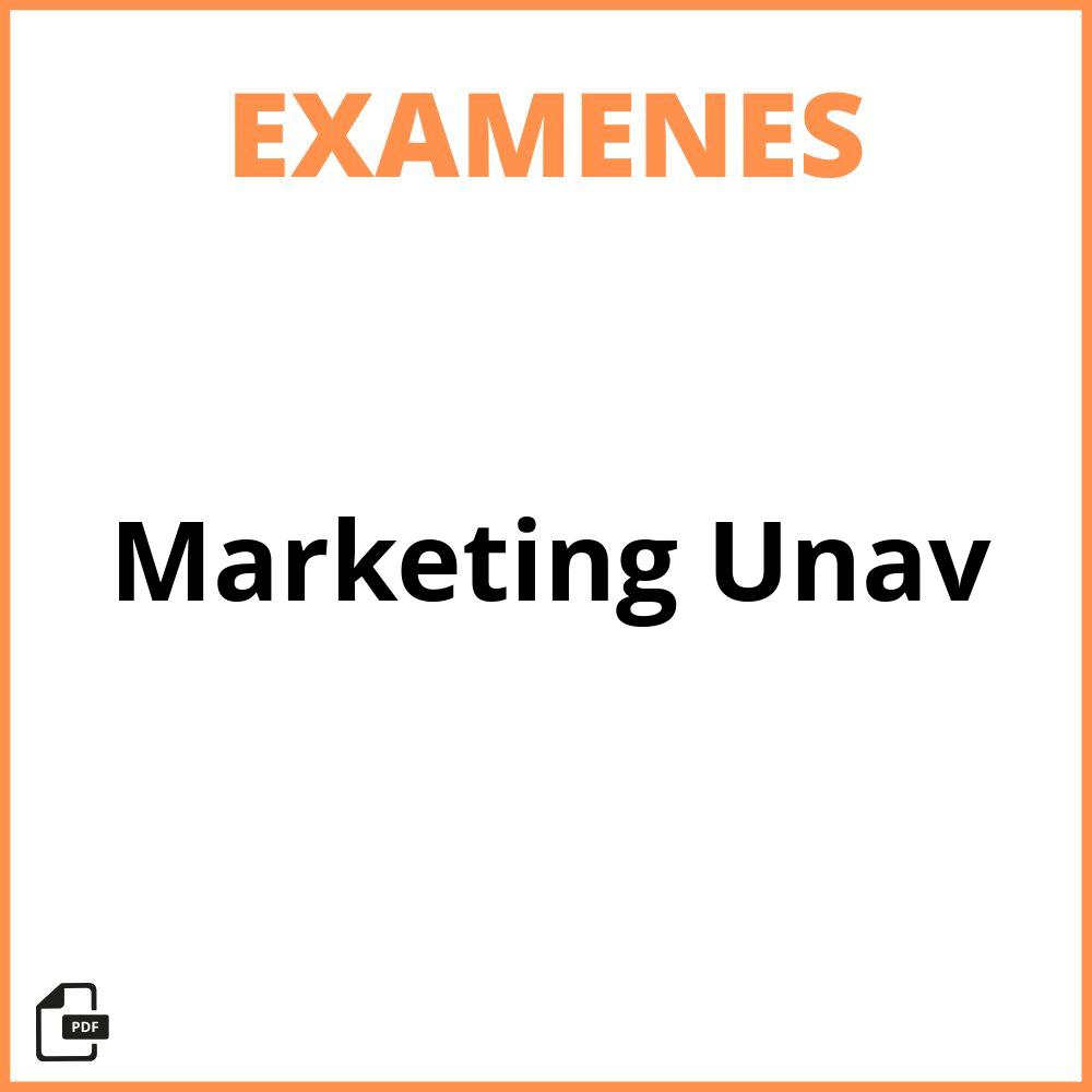 Examenes Marketing Unav