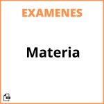 Examen De Materia