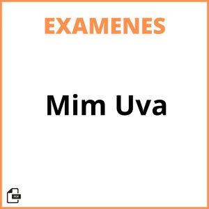 Examenes Mim Uva