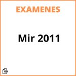 Examen Mir 2011