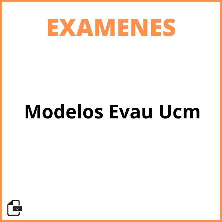 Modelos Examen Evau Uclm 2024